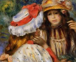 Pierre Auguste Renoir: 'Two sisters', oil painting, 1895