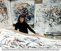 Joan Mitchell in her studio; by Patricia Albers c. 1956 Joan Mitchell in her studio: 'Lady Painter', by Patricia Albers c. 1956
