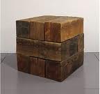 Carl Andre: Trabum / blocks of wood blocks, minimal sculpture