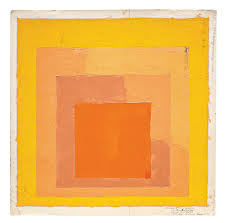 Josef Albers: study: Hommage to the Square, painting on paper