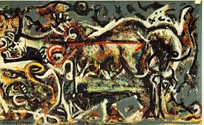 Jackson Pollock: 'The She-Wolf’; oil painting, 1943