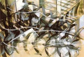 Giacomo Balla: 'Flight of the Swallows', oil painting 1913; Futurism Giacomo Balla: 'Flight of the Swallows', oil painting 1913; Futurism
