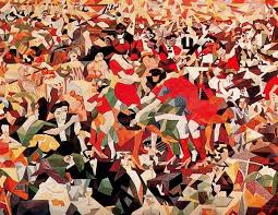 Severini: 'The Pam Pam dance in Monaco', painting, 1909-11 Gino Severini: 'The Pam Pam dance in Monaco', oil painting, 1909-11