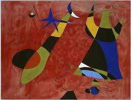  Joan Miro; ‘Figures on red background’ 1939