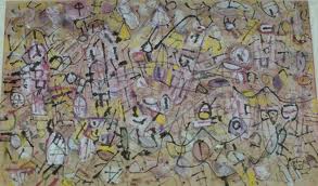 Mark Tobey: 'Chinese Grocery'; painting, 1957