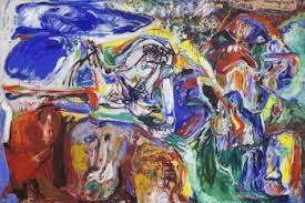 Asger jorn: 'In the beginning there was a picture', oil painting on canvas, 1965