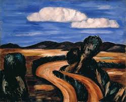 'Landscape New Mexico', oil painting by Marsden Hartley, 1923