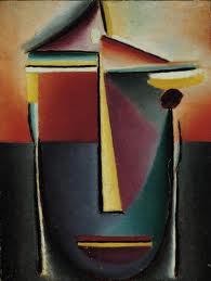 Jawlensky: 'Abstract Head - Life and Death', oil on cardboard, 1923 