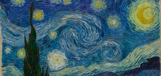 Vincent van Gogh: 'Starry Night', oil painting on canvas, 1889
