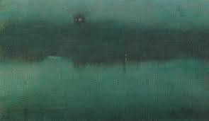 James Whistler: Nocture', painting 1870 James Whistler: Nocture', oil painting 1870