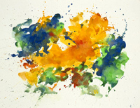 watercolor on paper, artist: Daan Lemaire