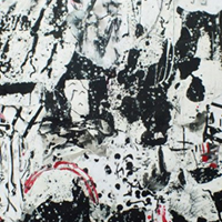 Capsize - mixed media on paper, artist: Marina Wortel