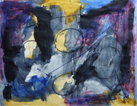 painting on paper, 2009, Ben Vollers