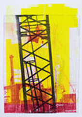 graphic art: monotype - Hilly van Eerten; for sale